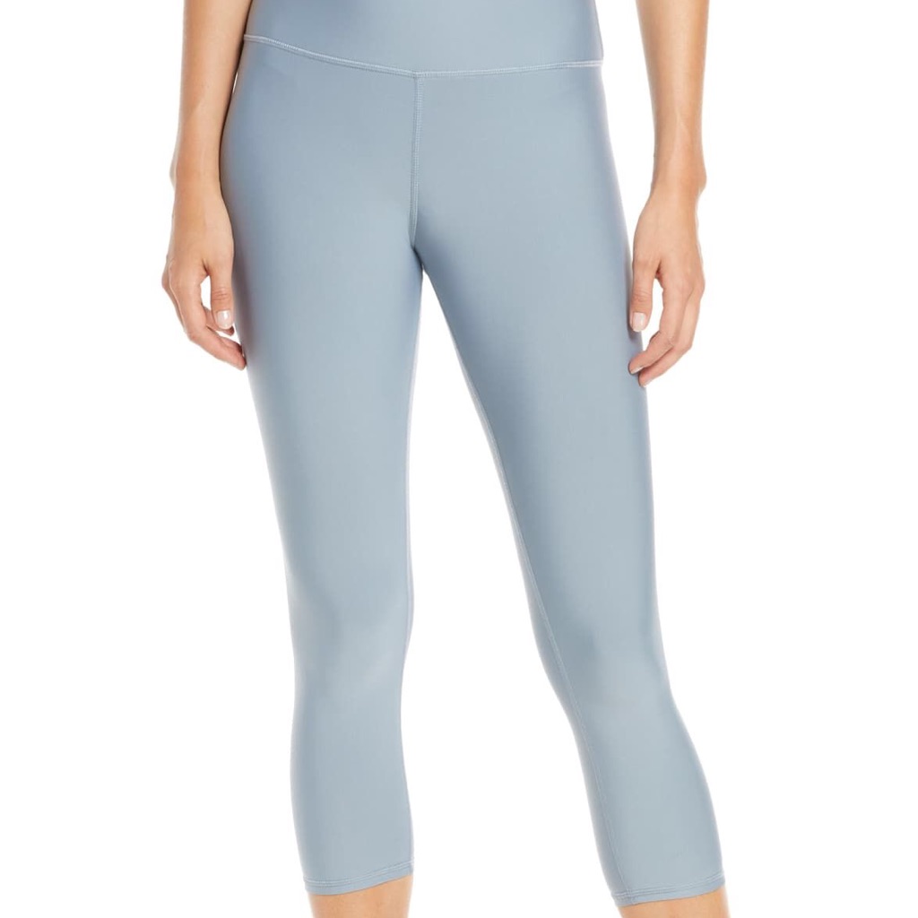 Alo Airlift High Waist Airbrush Capri Blue Haze